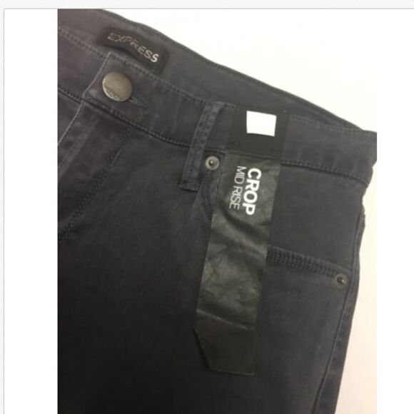 Express Jeans Crop Size 6 Mid Rise NWT - Picture 5 of 7